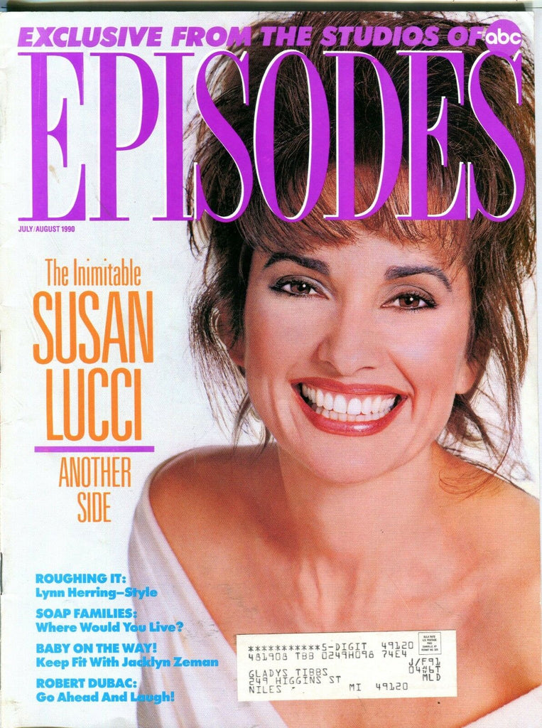 Episodes Magazine July/August 1990 Susan Lucci EX 082716jhe