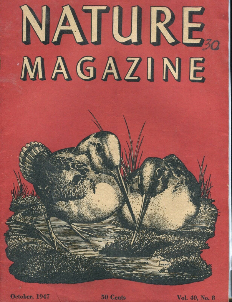Nature Magazine October 1947 EX w/ML On Back 012017jhe