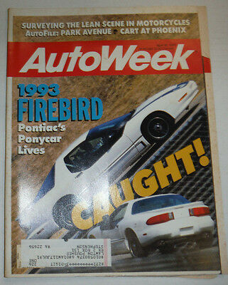 Autoweek Magazine 1993 Firebird Pontiac Ponycar April 1991 030315r