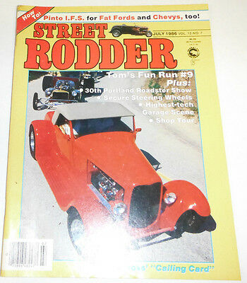 Street Rodder Magazine Tom's Fun Run #9 July 1986 080814R