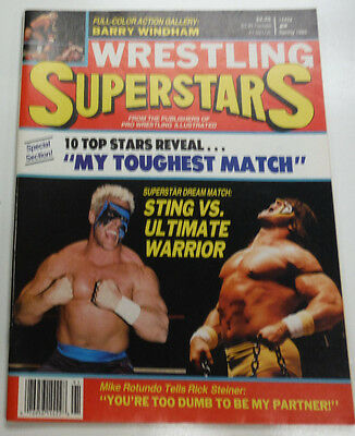 Wrestling Superstars Magazine Sting Ultimate Warrior Spring 1989 082814R