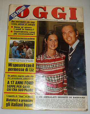 Oggi Italian Vintage Magazine Richard Burton No.45 November 1974 021715R