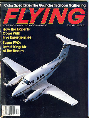 Flying Magazine February 1980 Super F90 VG 020416jhe