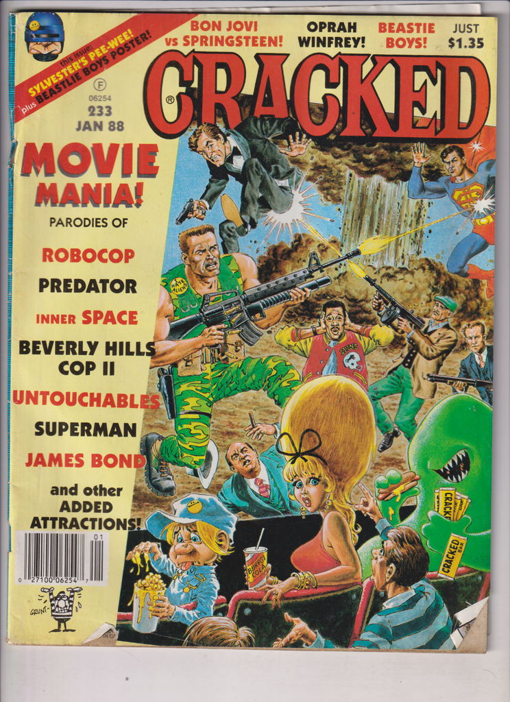 Cracked Magazine Movie Mania Terminator Robocop January 1988 121919nonr