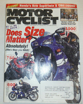 Motor Cyclist Magazine Does Size Matter July 1999 020415R