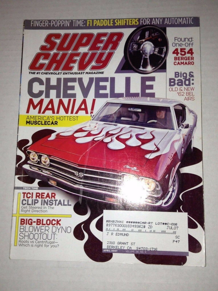 Super Chevy Magazine Chevelle Mania April 2007 030417NONRH