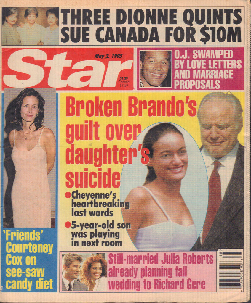 Star May 2 1995 Courteney Cox Marlon Brando OJ Simpson 042420DBE