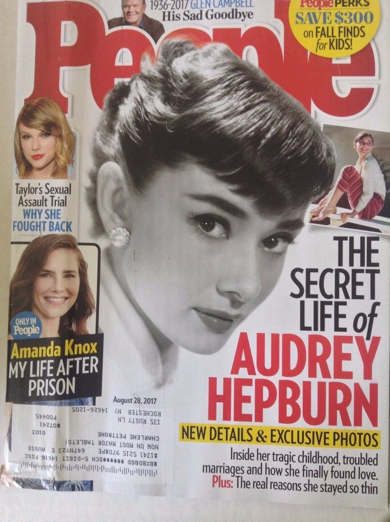 People Magazine Secret Life Of Audrey Hepburn August 28, 2017 082617nonrh