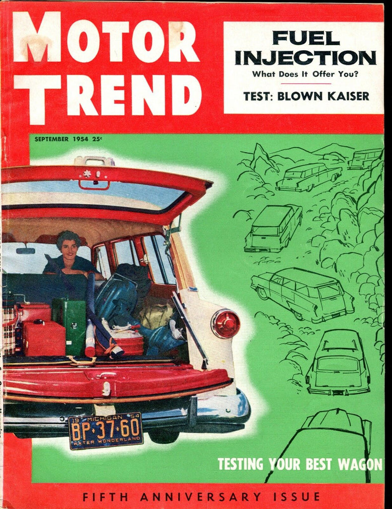 Motor Trend Magazine September 1954 Best Wagon VG No ML 030117nonjhe