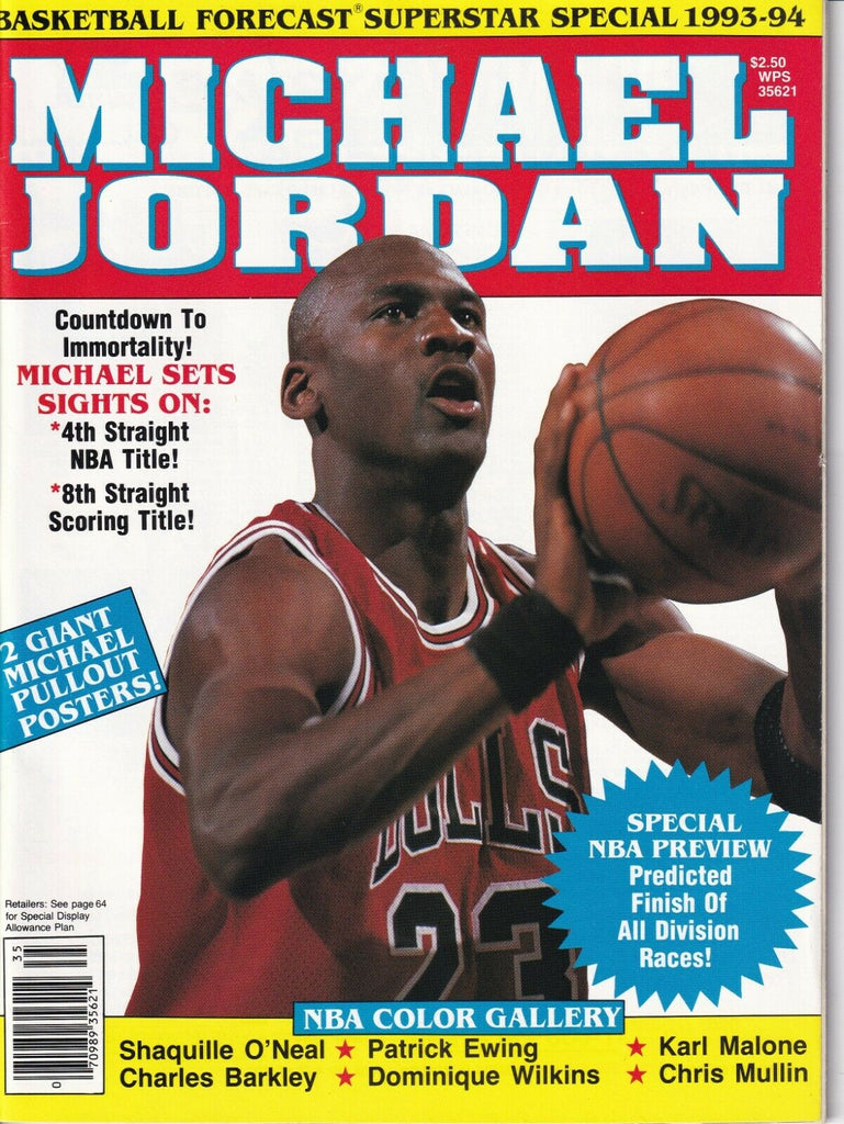 Basketball Forecast Magazine Michael Jordan Karl Malone 1990s 040819nonr