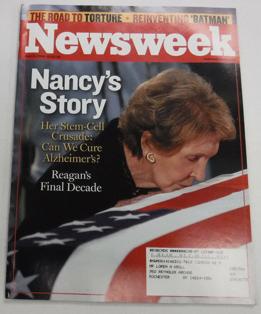 Newsweek Magazine Nancy Reagan June 21, 2004 101816R2