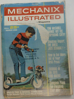 Mechanix Illustrated Magazine Build The 2 Wheel Tornado March 1966 NO ML 062015R