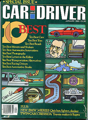 Car and Driver Magazine January 1983 10 Best Special Issue VGEX 122915jhe