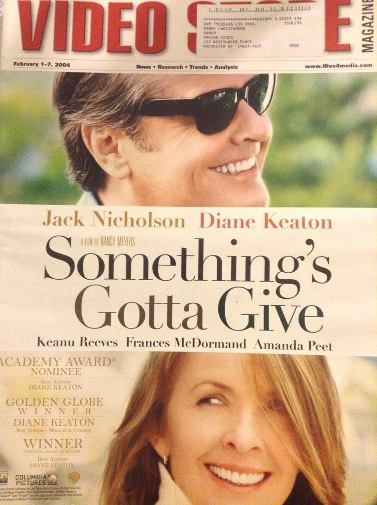 Video Store Magazine Jack Nicholson Diane Keaton February 7, 2004 010118nonrh