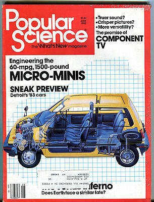 Popular Science Magazine June 1982 Micro-Minis EX 032416jhe