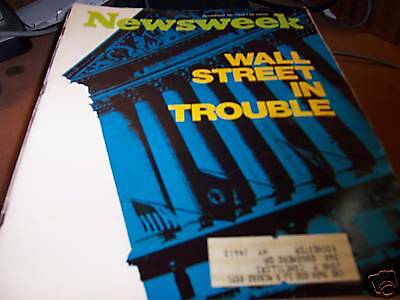 Newsweek 11/30/70 Wall Street in Trouble