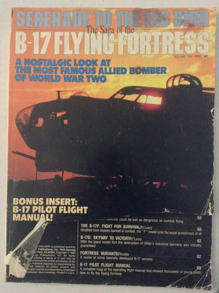 The Saga Of the B-17 Flying Fortress Magazine Vol.1 1990 050319nonrh