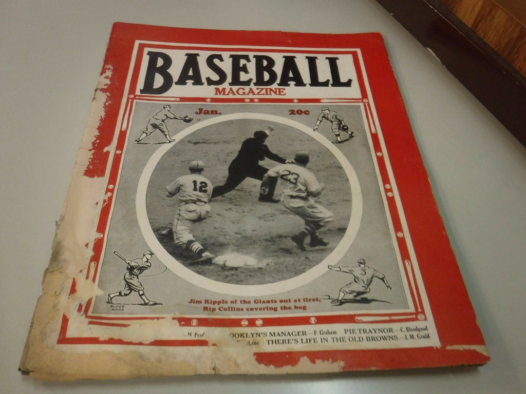 Baseball Magazine January 1937 Jim Ripple ACC 050617nonjhe