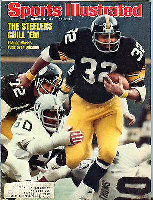 Sports Illustrated Magazine January 12 1976 Franco Harris Steelers EX 071016jhe