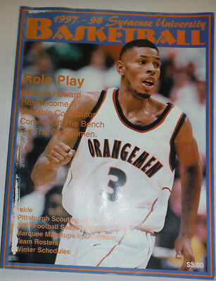 Syracuse Basketball Magazine Role Play LaSean Howard December 30, 1997 122314R2