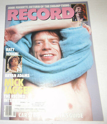 Record Magazine Mick Jagger & Bryan Adams May 1985 080914R