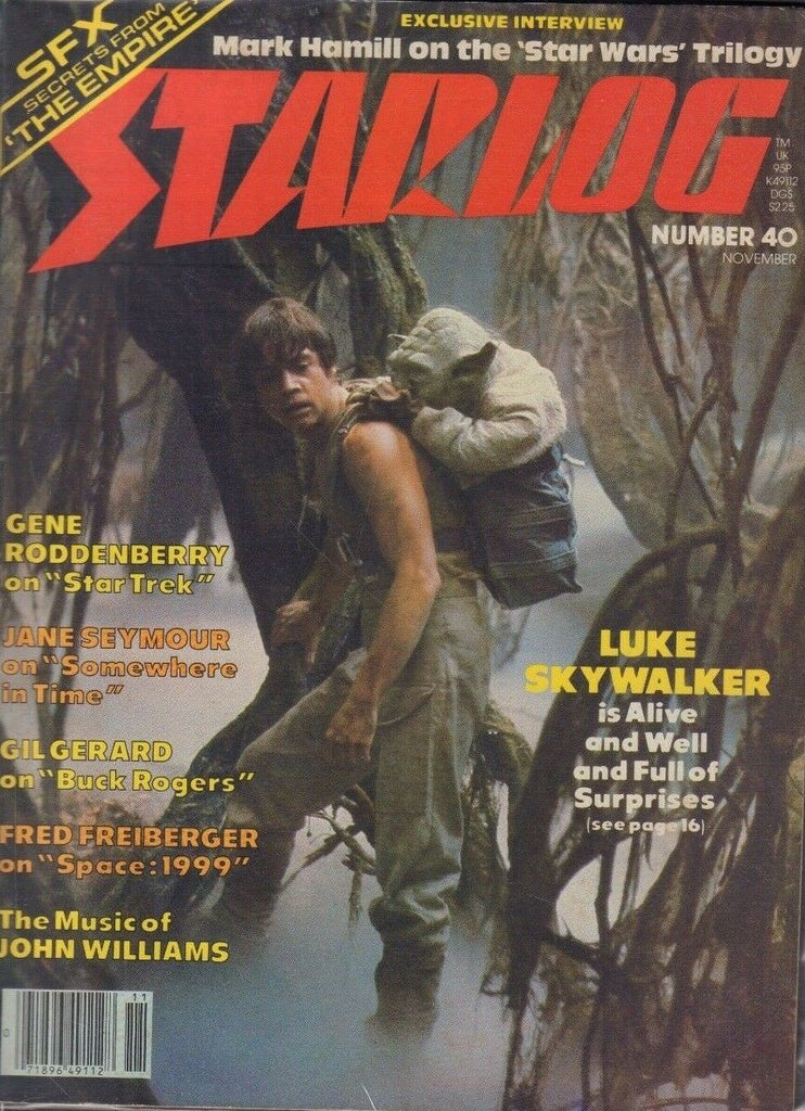 Starlog #40 November 1980 Star Wars Mark Hamill Gene Roddenberry 020519DBE