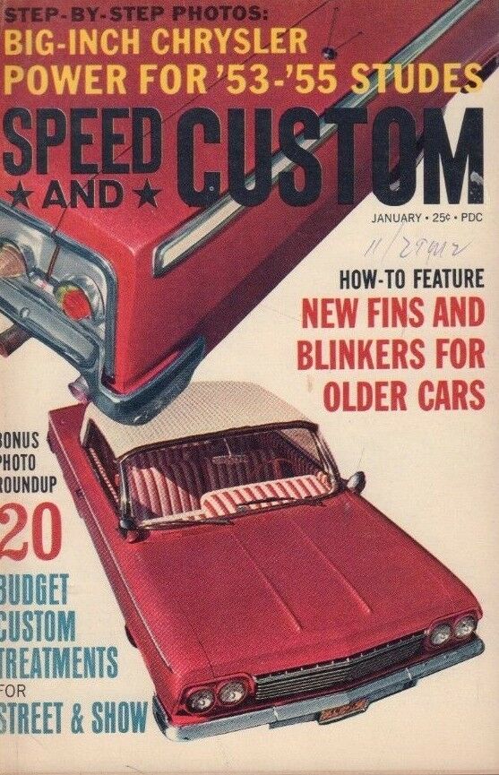 Speed and Custom January 1963 Mike Arnone Martyn L Schorr 122218DBE