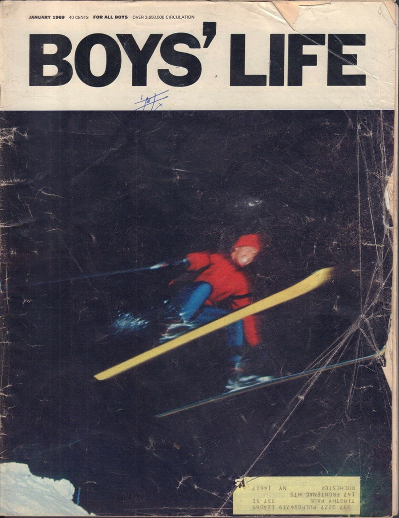 Boy's Life January 1969 Skiing w/ML 011617DBE