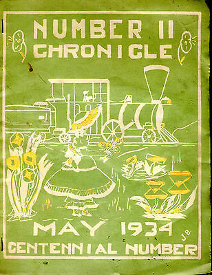 Number II Chronicle May 1934 Centennial Number VG 071316jhe