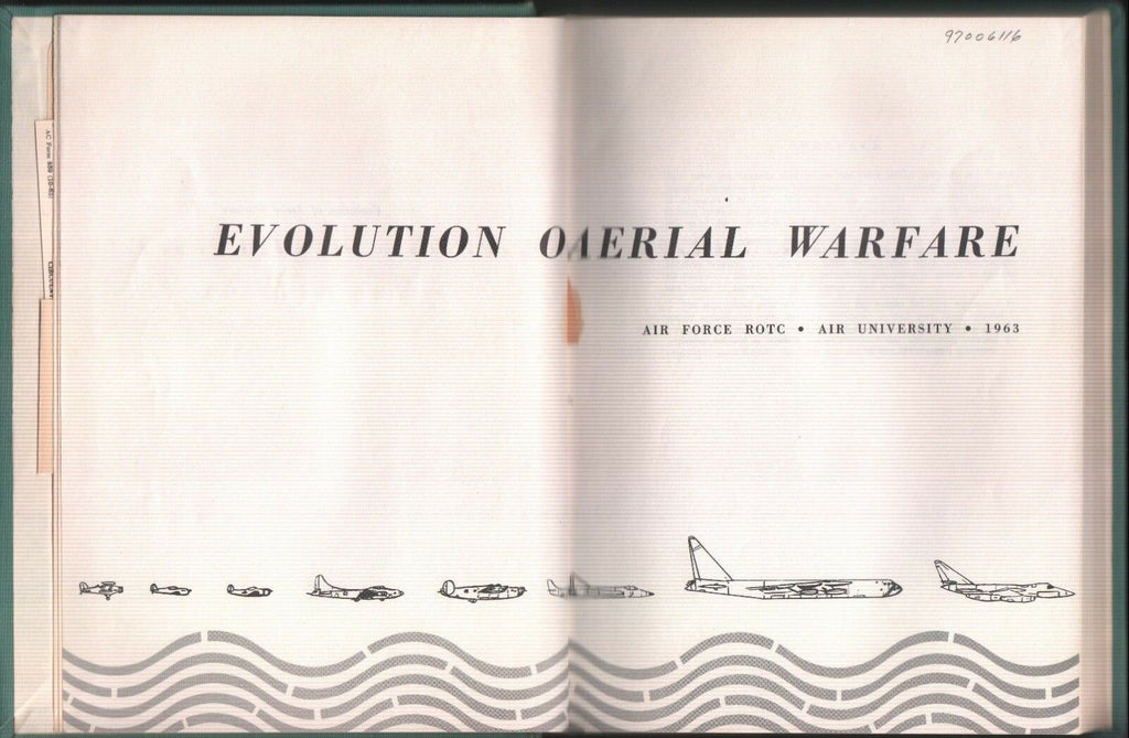 Evolution of Aerial Warfare Airforce ROTC 1963 Vintage Book EX-FAA 102618AME2