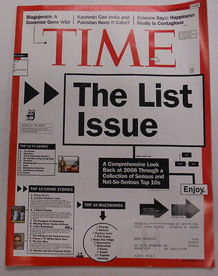 Time Magazine Top 10 Buzzwords & Blagojevich December 2008 052815R