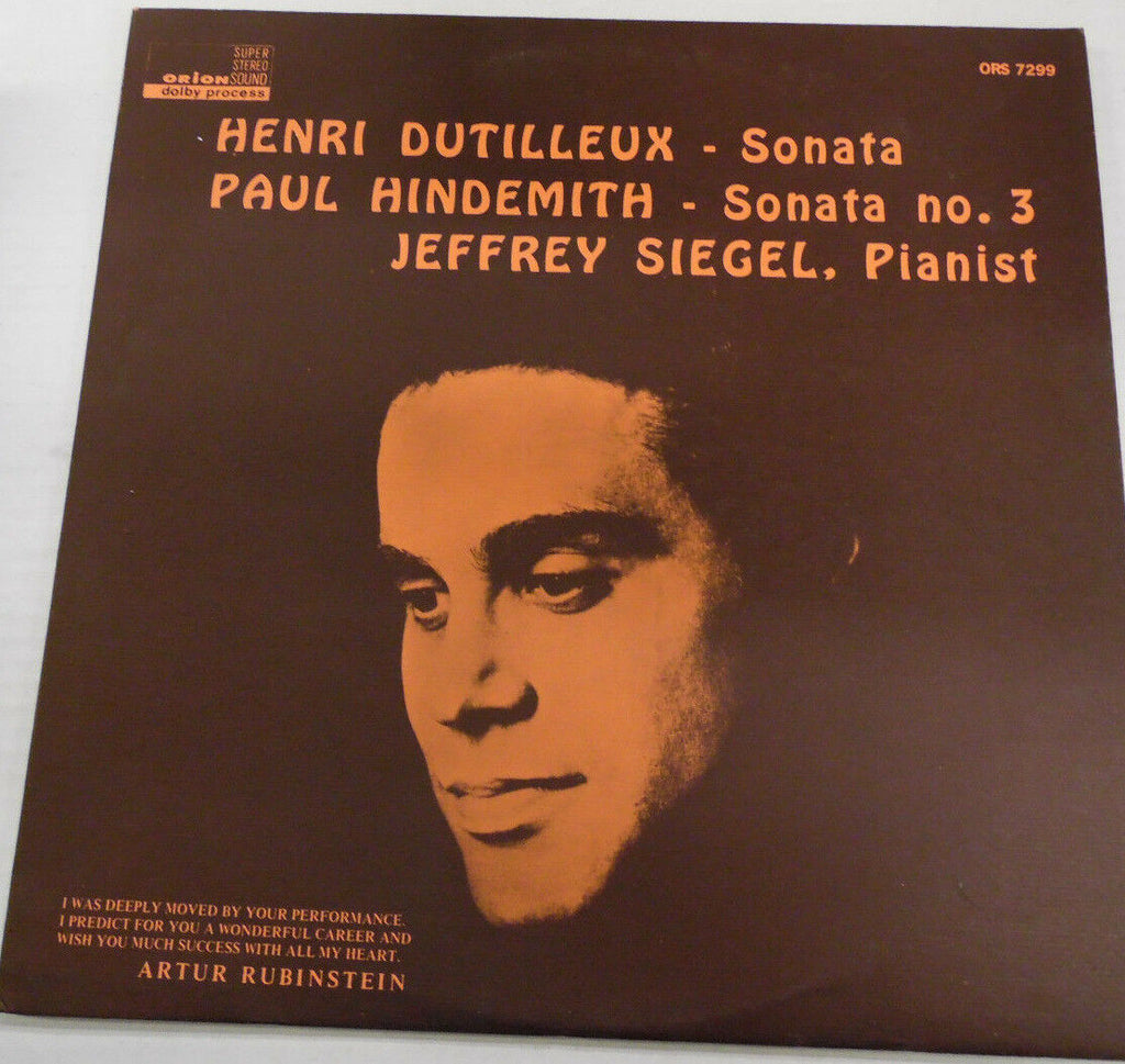Henri Dutilleux Sonata Paul Hindemith ORS7299 33RPM Record 032017RR