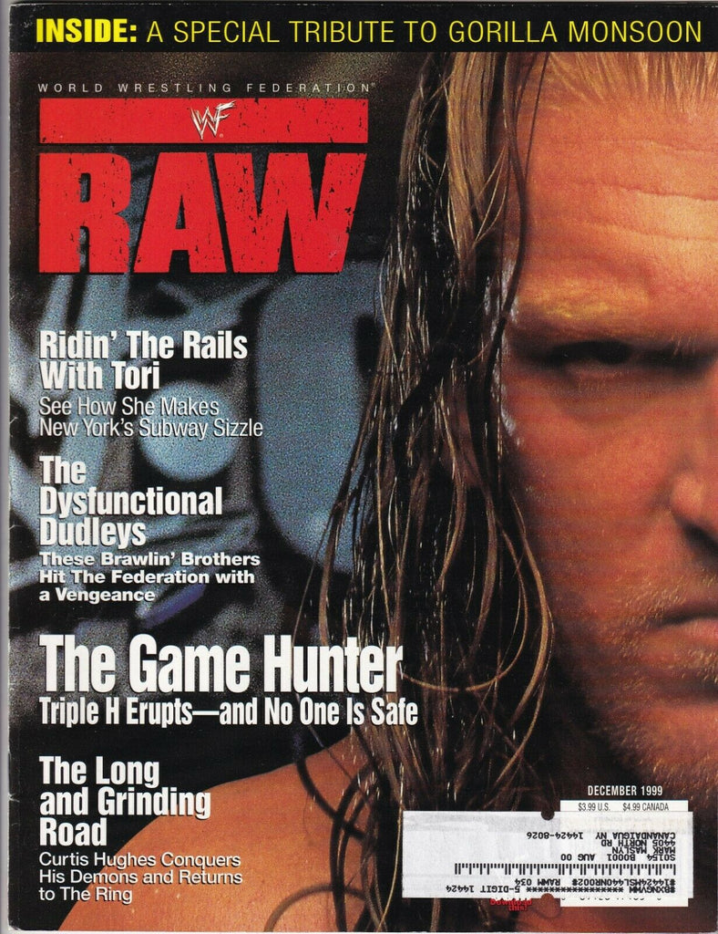 WWF Raw Magazine Triple H Tori Wilson The Dudleys December 1999 052819nonr