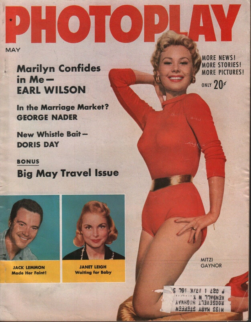 Photoplay May 1956 Marilyn Monroe Mitzi Gaynor Jack Lemmon w/ML 050918DBE