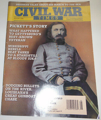 Civil War Times Magazine Pickett's Story & Gettysburg August 1994 082014R