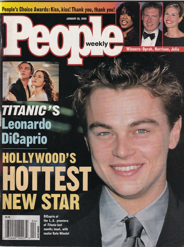 People Weekly Leonardo DiCaprio Harrison Ford January 26, 1998 052219nonr