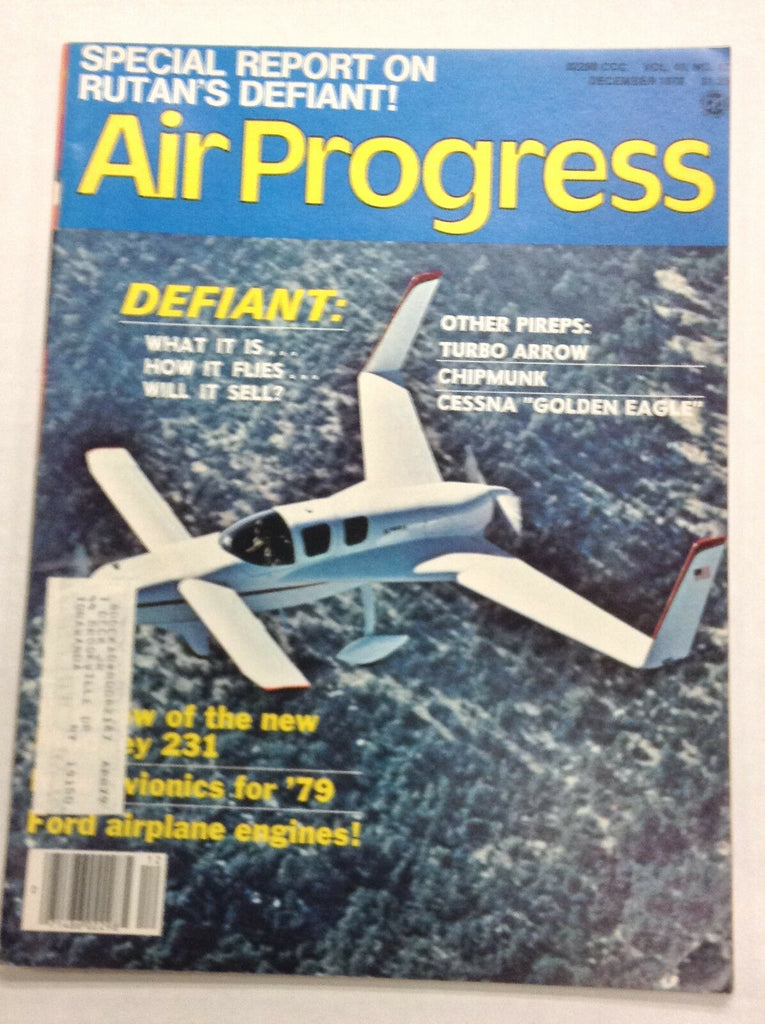 Air Progress Aviation Magazine Defiant & Ford Engines December 1978 122016R