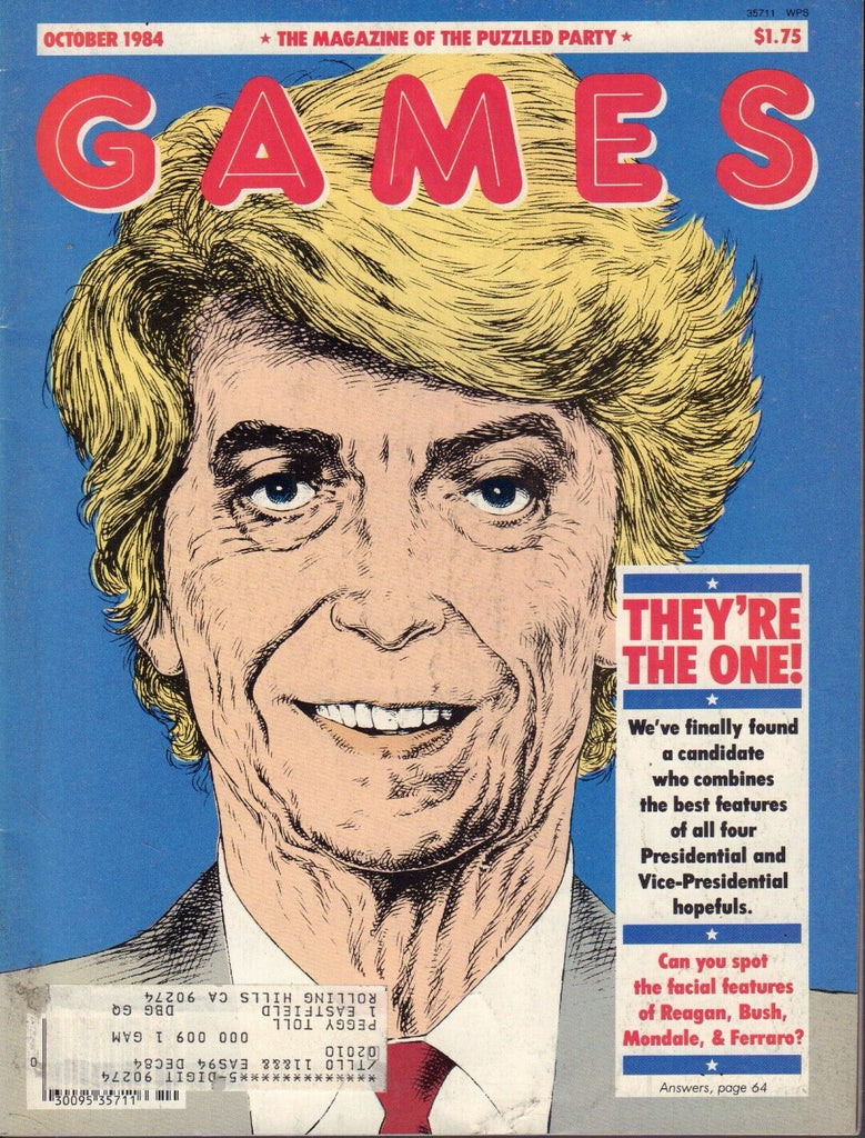 Games October 1984 Ronald Reagan,George Bush w/ML 052517nonDBE