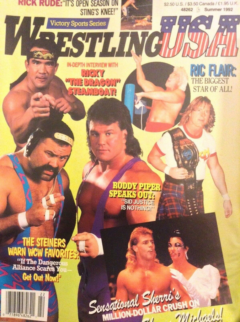 Wrestling USA Magazine Ricky Steamboat & Ric Flair Summer 1992 041818nonrh