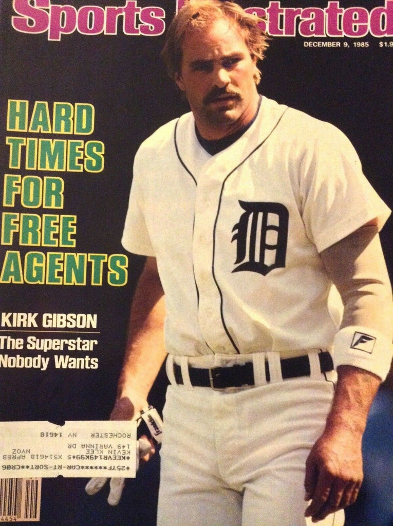 Sports Illustrated Magazine Kirk Gibson Hard Times December 9, 1985 120118nonrh