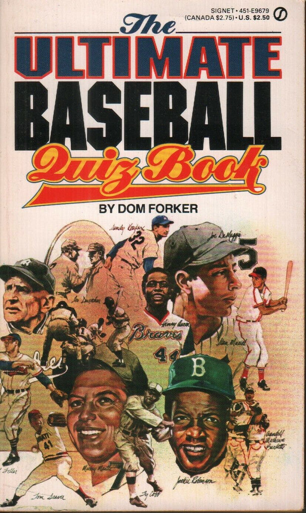 The Ultimate Baseball Quiz Book Dom Forker Signet 1981 1st Printing 070919AME