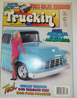 Truckin' Magazine Magic Mountain Chevy Madness March 1992 041315R