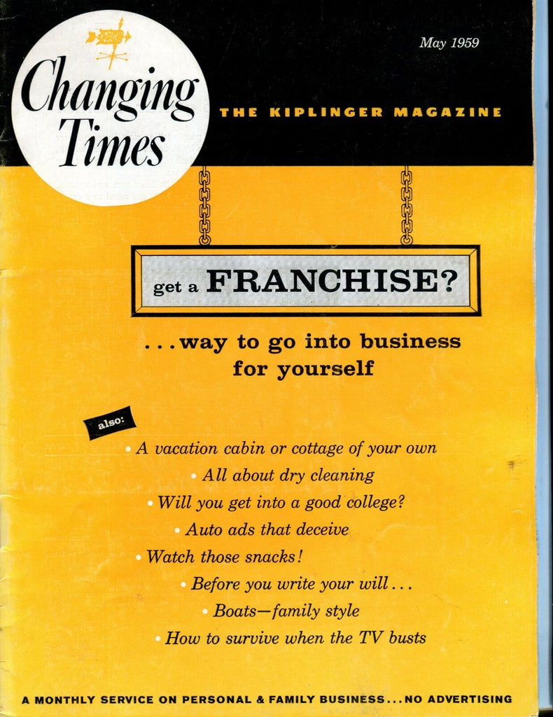Changing Times Kiplinger Magazine May 1959 EX 050217nonjhe
