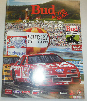 Bud At The Glen Magazine August 1992 121014R