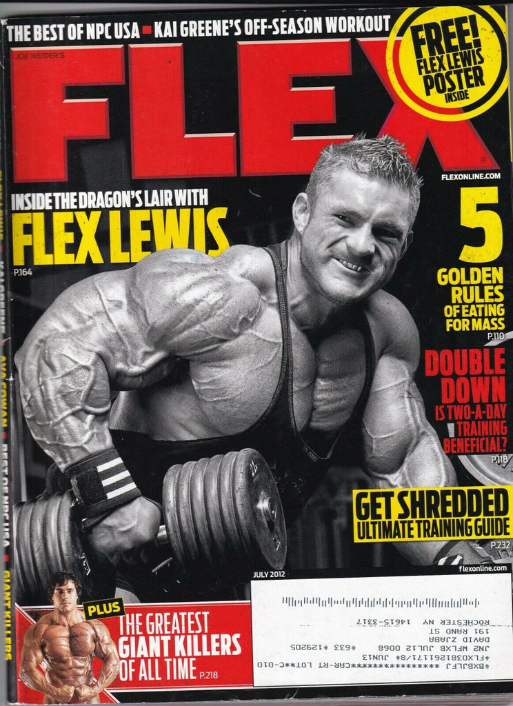 Flex Magazine James Flex Lewis Giants Of All Time July 2012 081319nonr
