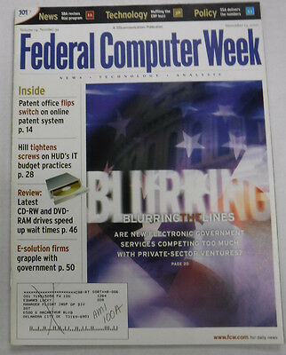 Federal Computer Week Magazine Blurring The Lines Patents November 2000 071415R