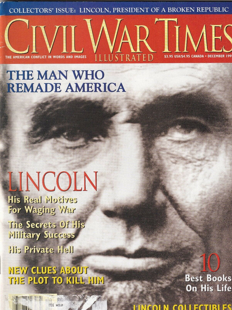 Civil War Times Magazine Abraham Lincoln December 1995 102219nonr
