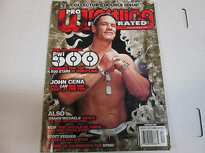 PWI Pro Wrestling illustrated Magazine 11/2006 Cena on cvr 16 signatures inside