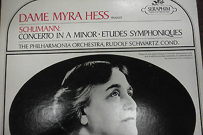 Schumann: Concerto in A Minor Etudes Symphoniques Dm Myra Hess 33RPM 012716 TLJ