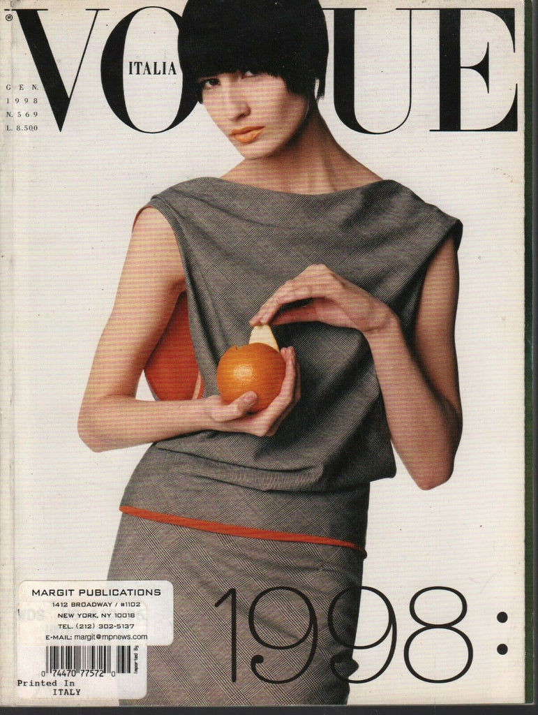 Vogue Italia Fashion Magazine January 1998 Steven Meisel 092820ame2